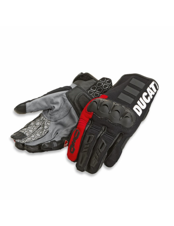 Gants Moto Homme Originaux Ducati Atacama C3 Noir/Rouge 98109249 - 1 Gants Moto Homme Originaux Ducati Atacama C3 Noir/Rouge 98109249 - 1