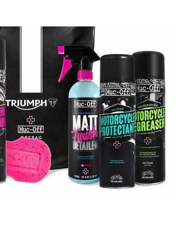 Motorrad Hochwertiger Reinigungs- und Wartungskit MUC-OFF X TRIUMPH - 3
