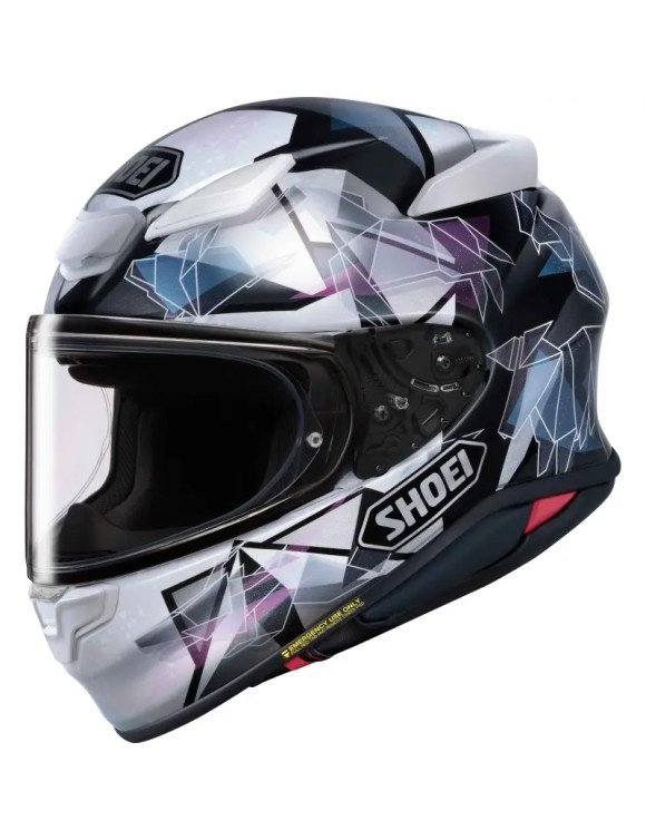 Shoei NXR2 Origami2 TC-5 White/Black Glossy Full-Face Motorcycle Helmet 1116134 - 1
