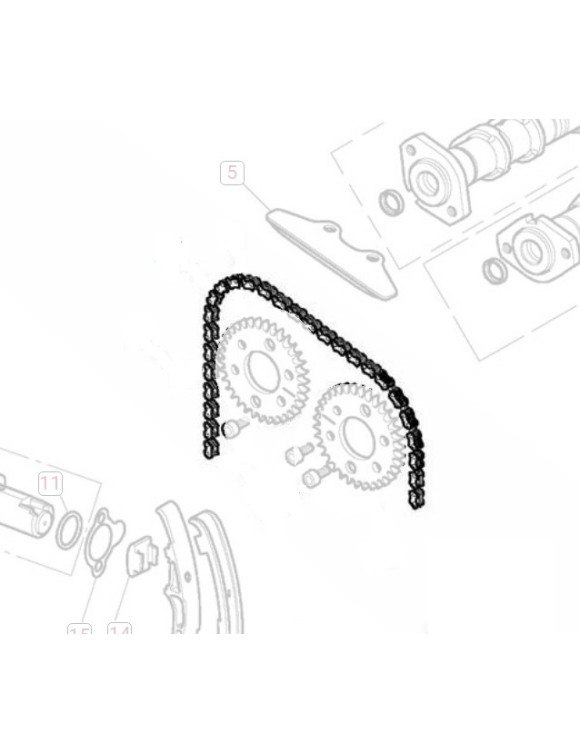 Catena Distribuzione, 126 Maglie, T1142126 Triumph Daytona/Street Triple/Tiger Sport/Trident - 1