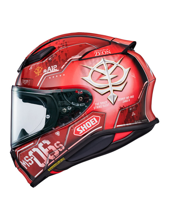 Shoei NXR2 Char's Zaku II Rot TC-1 Integral-Motorradhelm 1116905 - 2