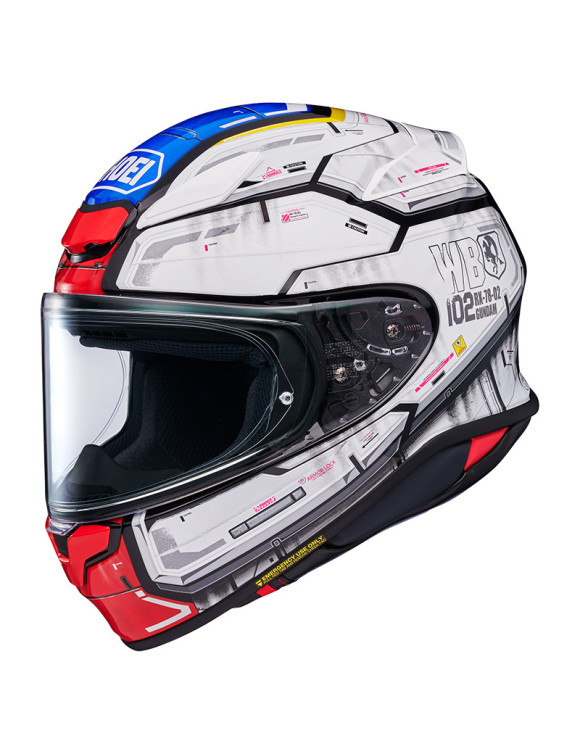 Shoei NXR2 RX-78 Gundam TC-10 White Full-Face Motorcycle Helmet 1116907 - 1