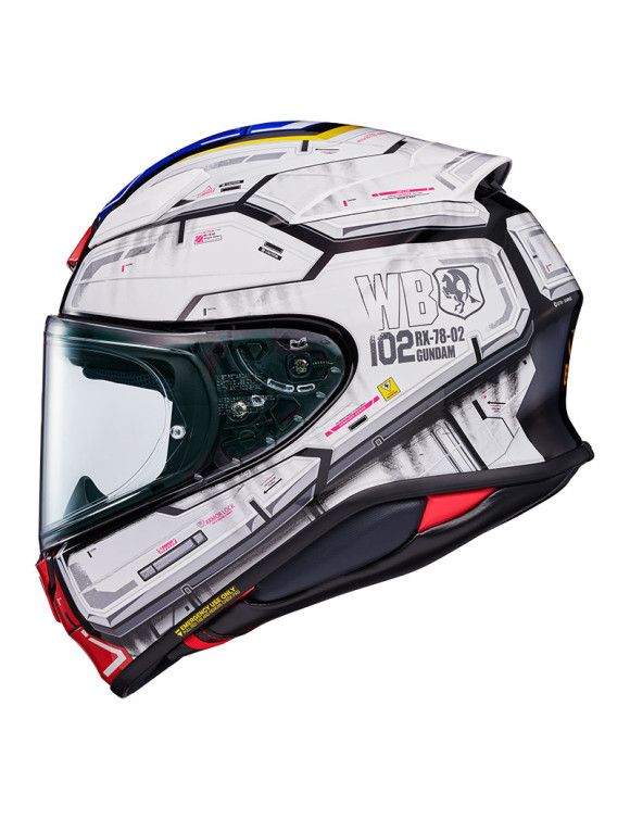 Shoei NXR2 RX-78 Gundam TC-10 White Full-Face Motorcycle Helmet 1116907 - 2