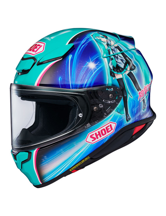 Casco de Moto Integral Shoei NXR2 Hatsune Miku TC-4 Azul 1116911 - 1