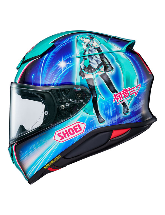 Casco de Moto Integral Shoei NXR2 Hatsune Miku TC-4 Azul 1116911 - 2