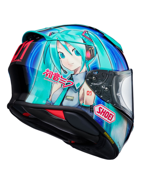 Shoei NXR2 Hatsune Miku TC-4 Blau Glänzender Integral-Motorradhelm 1116911 - 3