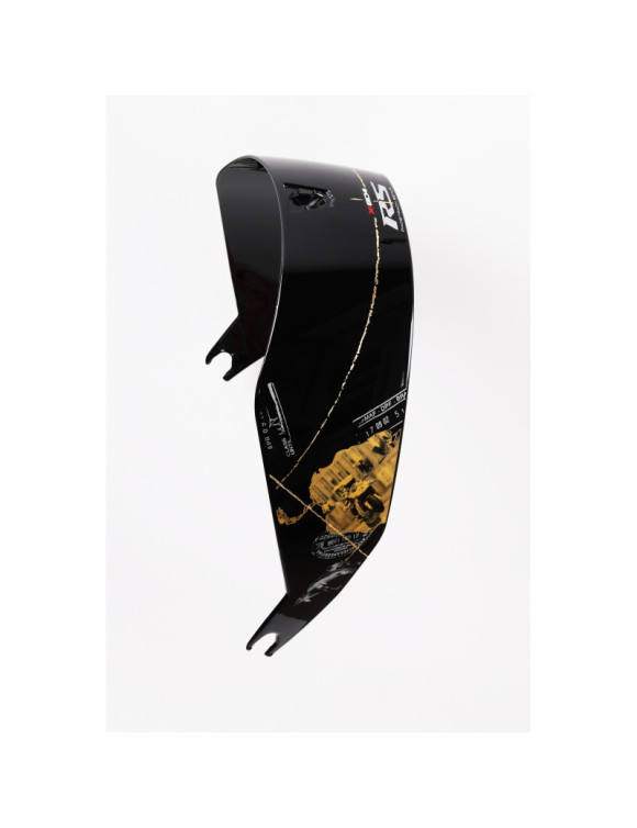 Checa 025 Glossy Black Aerodynamic Spoiler for Nolan X-804 RS Ultra Carbon Helmet - 1