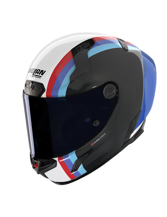 Nolan X-804 RS Ultra Carbon Gemini 365Schwarz/Blau Glänzender Integralhelm X84000299365 - 1