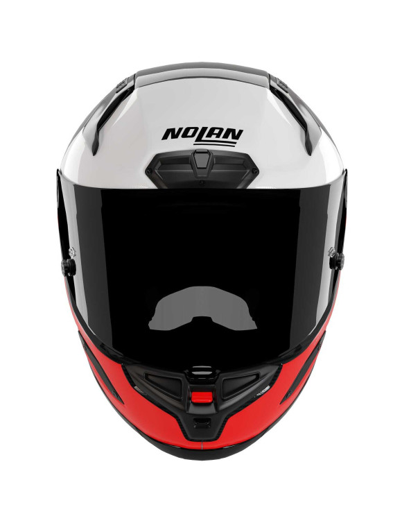 Nolan X-804 RS Ultra Carbon Blocco 369 Grau/Rot Glänzender Integralhelm X84000850369 - 4