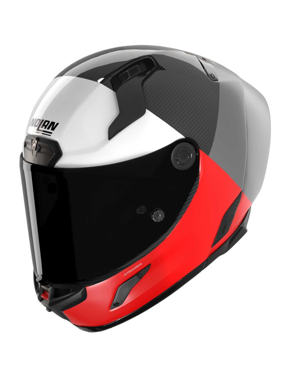 Casco de Moto Integral Nolan X-804 RS Ultra Carbon Blocco 369 Gris/Rojo Brillante X84000850369 - 1 Casco de Moto Integral Nolan X-804 RS Ultra Carbon Blocco 369 Gris/Rojo Brillante X84000850369 - 1