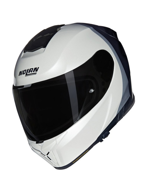 Casco Moto Integrale Nolan N80-8 Verniciatura Speciale 344 Pearl/Black Lucido - 1