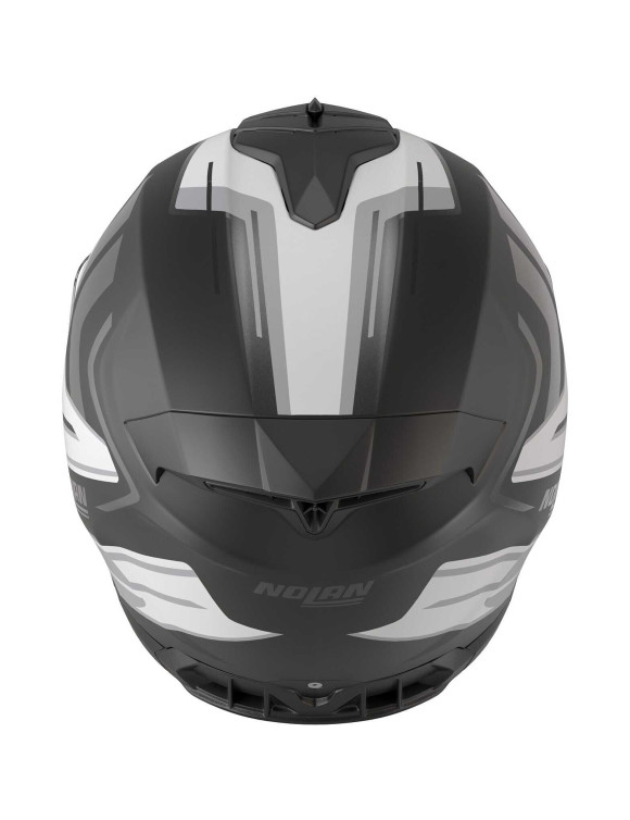 Casco de Moto Integral Nolan N80-8 Trittico 359 Negro/Blanco Mate - 5