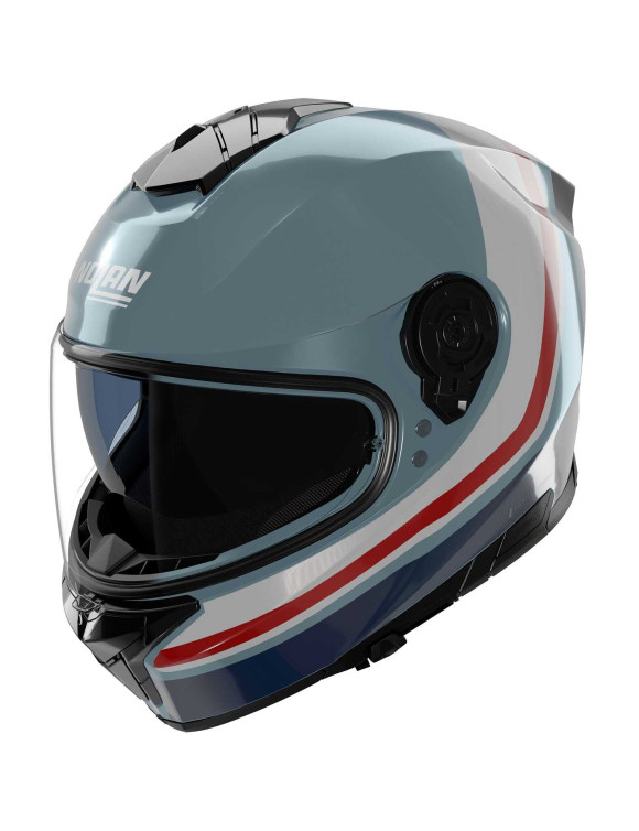 Casco Moto Integrale Nolan N80-8 Incline 352 Grey/Blue Lucido - 1