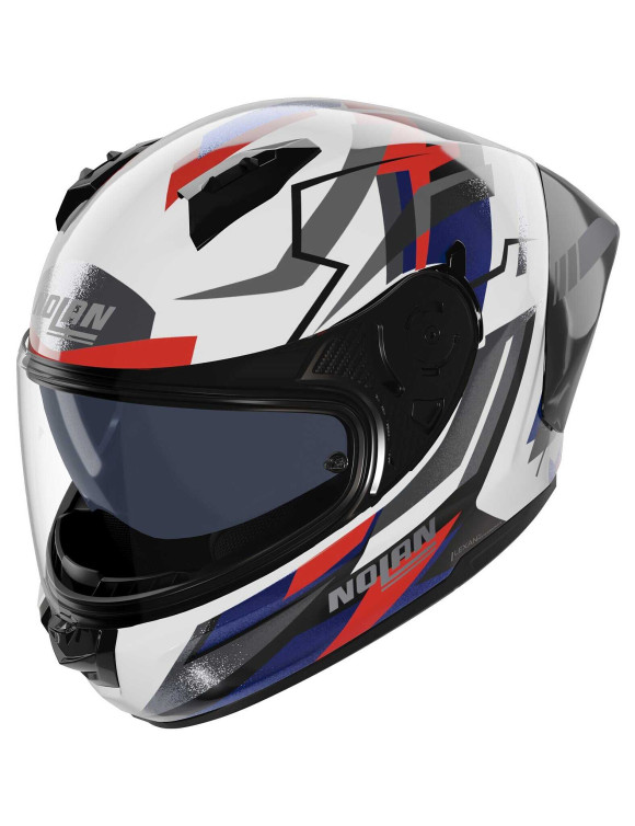 Nolan N60-6 Full Face Motorcycle Helmet Sport Corsa 355 White/Blue/Red - 1 Nolan N60-6 Full Face Motorcycle Helmet Sport Corsa 355 White/Blue/Red - 1