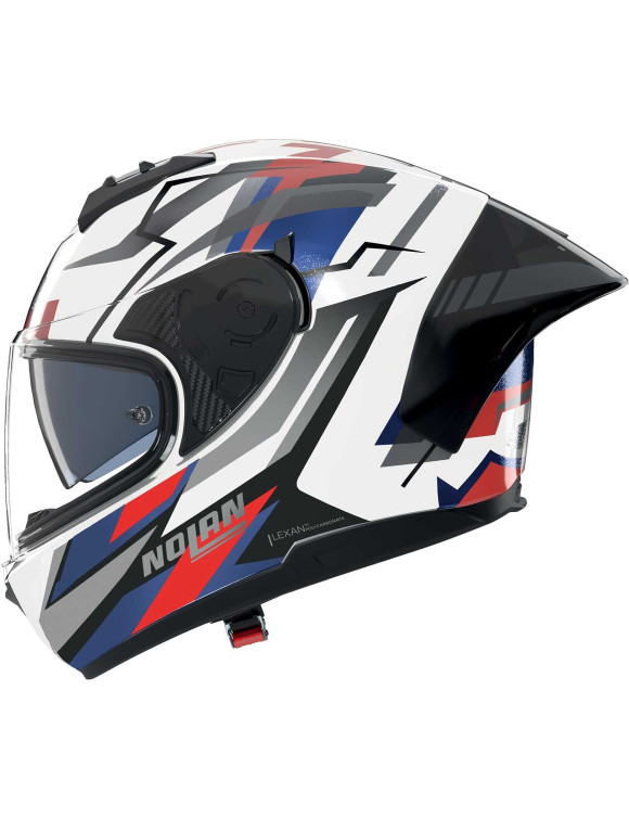 Nolan N60-6 Full Face Motorcycle Helmet Sport Corsa 355 White/Blue/Red - 3 Nolan N60-6 Full Face Motorcycle Helmet Sport Corsa 355 White/Blue/Red - 3