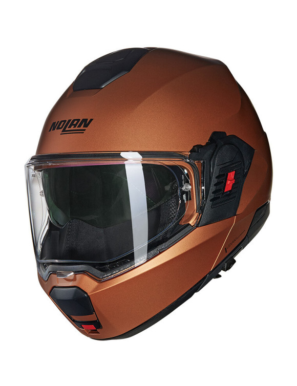 Casco Moto Modulare Nolan N120-1 Classico Nobile 319 Orange Opaco - 1 Casco Moto Modulare Nolan N120-1 Classico Nobile 319 Orange Opaco - 1