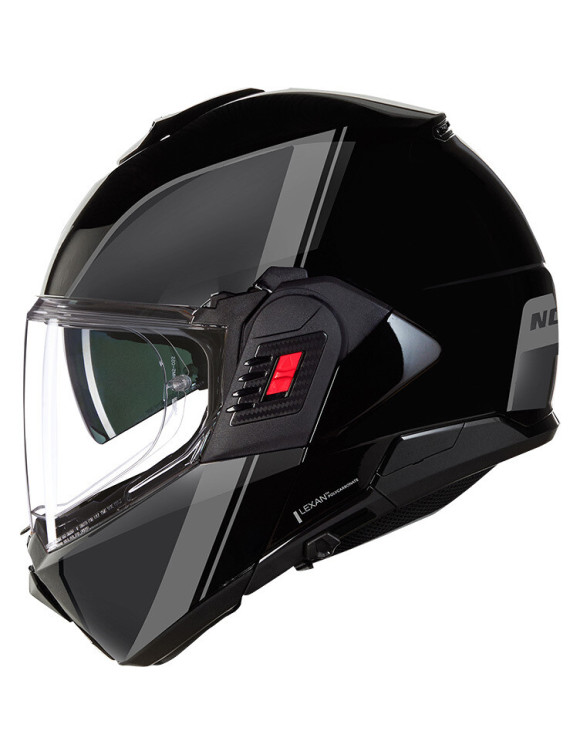 Casco Moto Modular Nolan N120-1 Pintura Especial 341 Negro Brillante - 2 Casco Moto Modular Nolan N120-1 Pintura Especial 341 Negro Brillante - 2