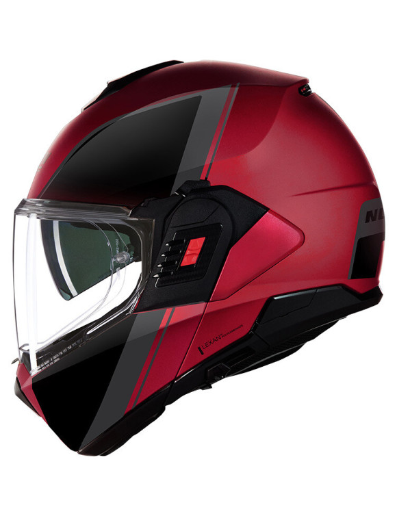 Nolan N120-1 Modular Motorcycle Helmet Special Paint 344 Red/Black Glossy - 2