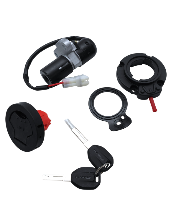 Complete Lock Assembly Kit with Keys V2222005 for MY25 Fantic XM 50 E5+ / XE 50 E5+