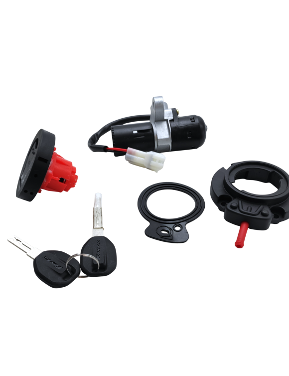 Complete Lock Assembly Kit with Keys V2222005 for MY25 Fantic XM 50 E5+ / XE 50 E5+ - 4