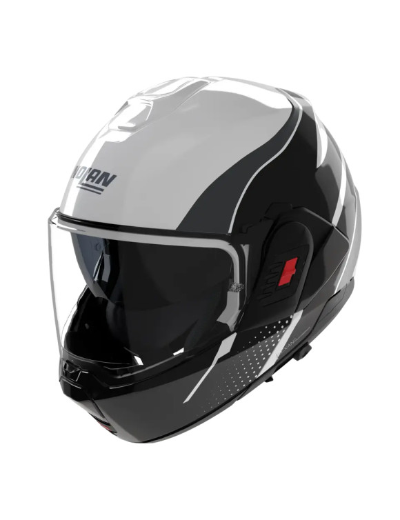 Casco de Moto Modular Nolan N120-1 Fluente 359 Negro/Gris Brillante