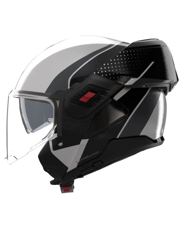 Casco de Moto Modular Nolan N120-1 Fluente 359 Negro/Gris Brillante - 3