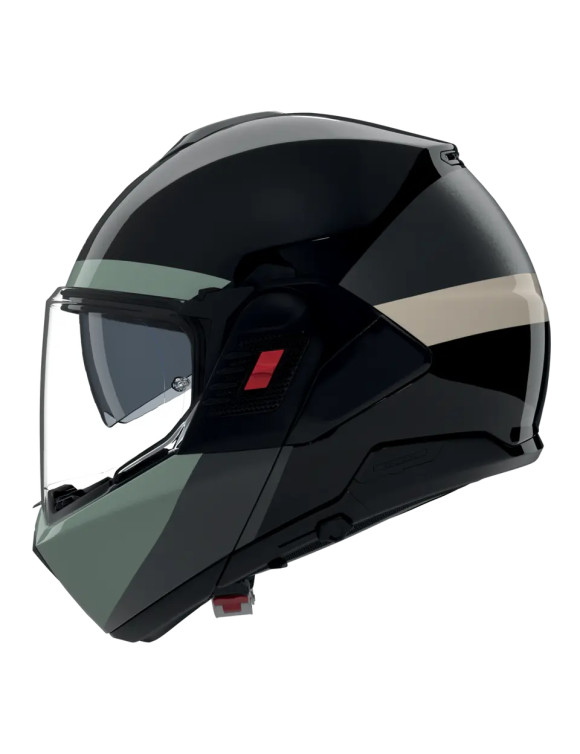 Casco de Moto Modular Nolan N120-1 Blocco 358 Negro/Verde Brillante - 2