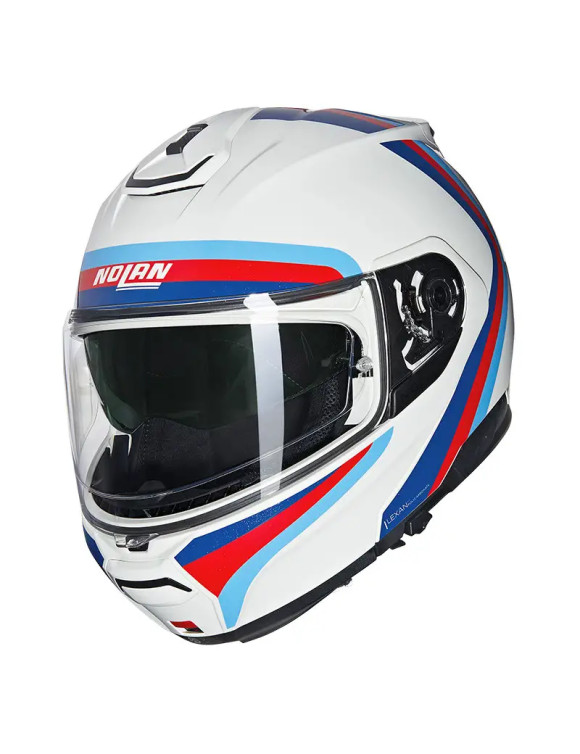 Casco Moto Modulare Nolan N100-6 Assoluto 347 White/Red/Blue Lucido - 1