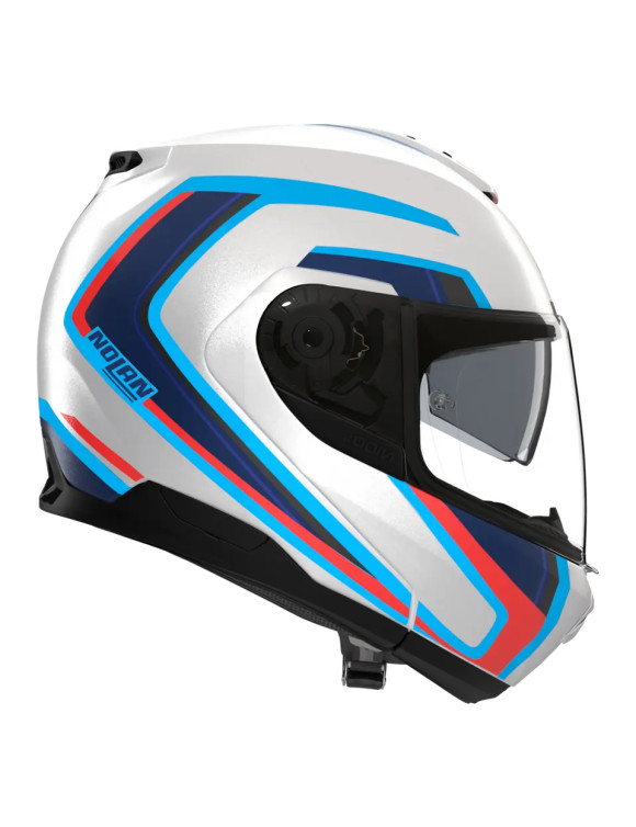 Casco de Moto Modular Nolan N100-6 Radiante 358 Blanco Perla/Negro/Rojo Metalizado - 3