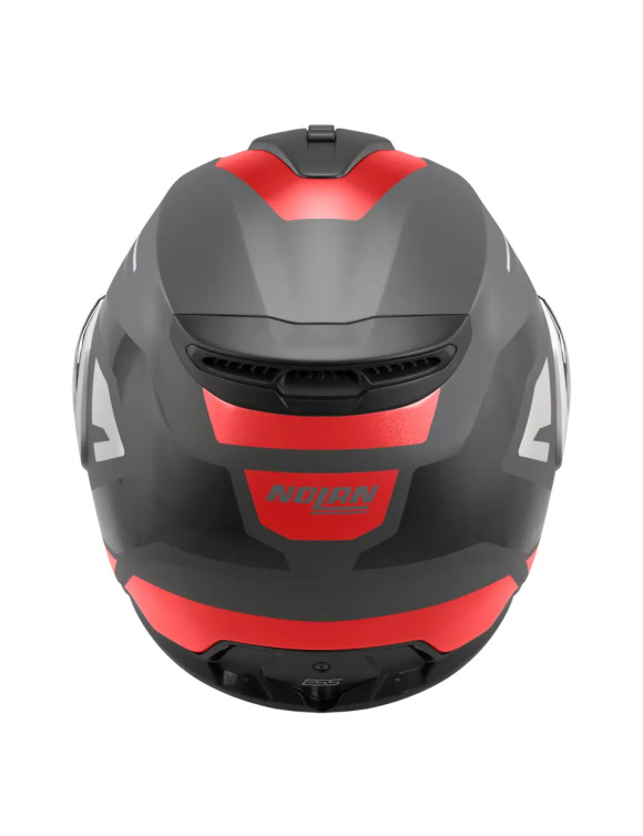 Casco de Moto Modular Nolan N100-6 Cinetico 361 Gris/Rojo/Negro Mate - 7