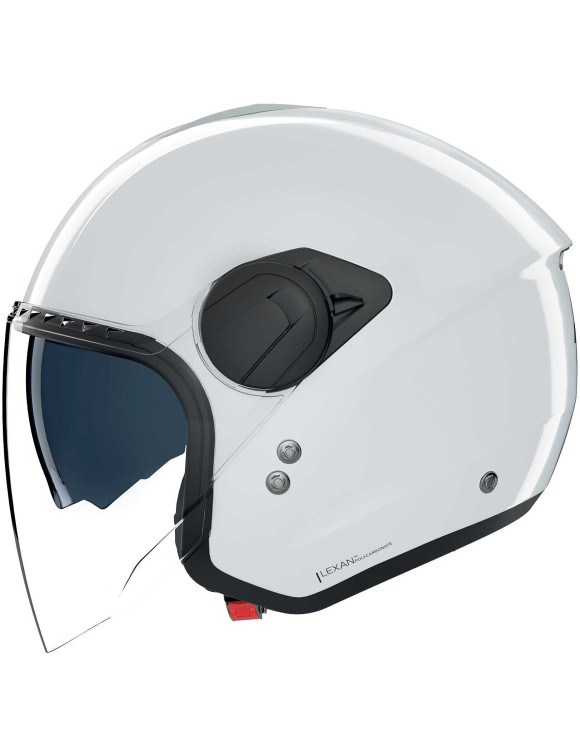 Casque Moto Jet Nolan N20-2 Visor Classique 305 Blanc Brillant - 2