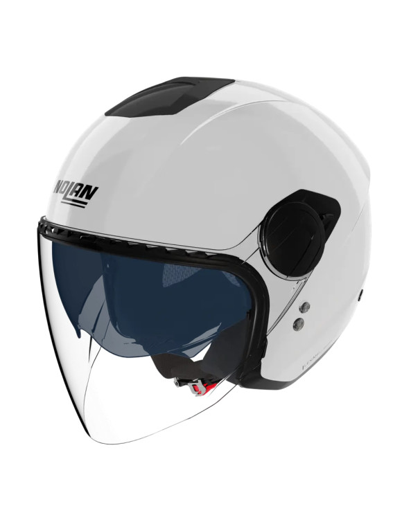 Casque Moto Jet Nolan N20-2 Visor Classique 305 Blanc Brillant - 1