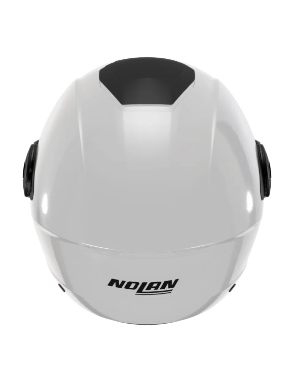 Nolan N20-2 Visor Classic 305 Glossy White Jet Motorcycle Helmet - 3