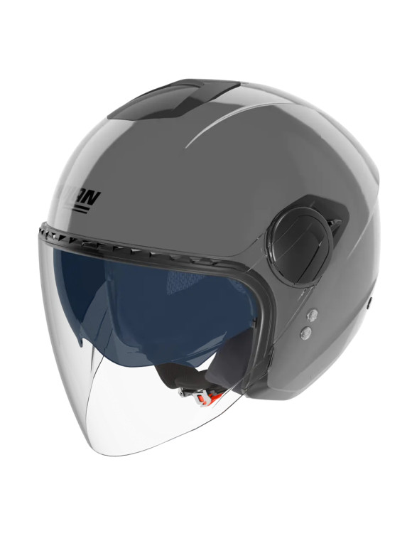 Nolan N20-2 Visor Classic 303 Glossy Grey Jet Motorcycle Helmet - 1