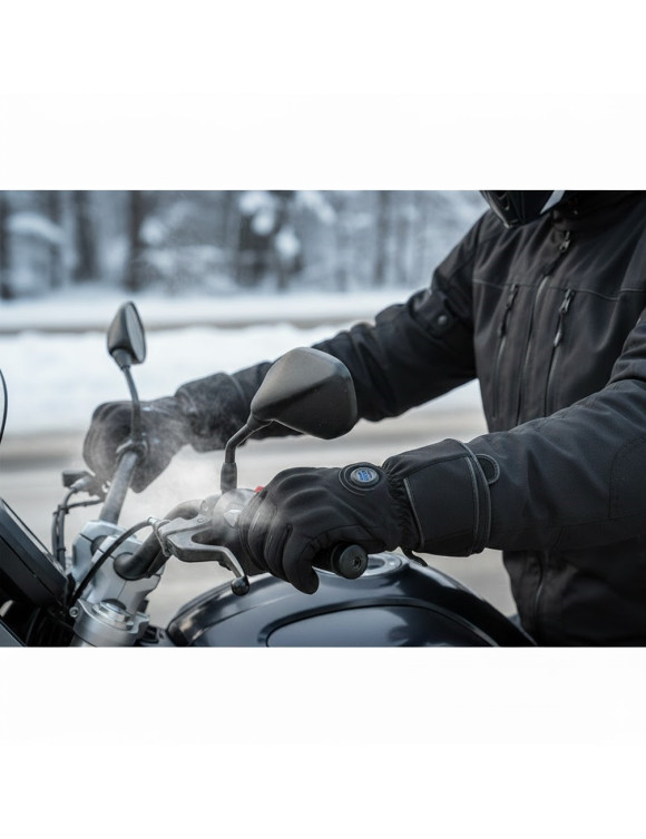 Clover Metro WP Men's Winter Motorcycle Gloves Black - 3