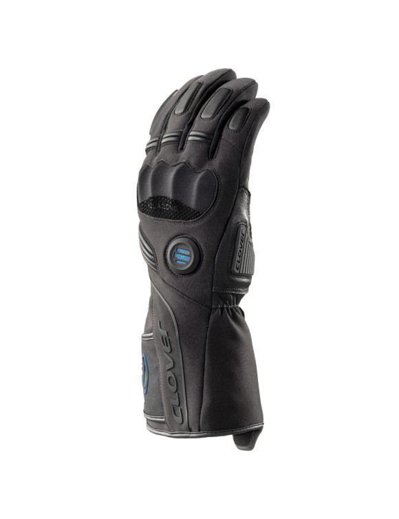 Guantes Moto Hombre Clover Polar-2 WP con Batería Negro - 2 Guantes Moto Hombre Clover Polar-2 WP con Batería Negro - 2