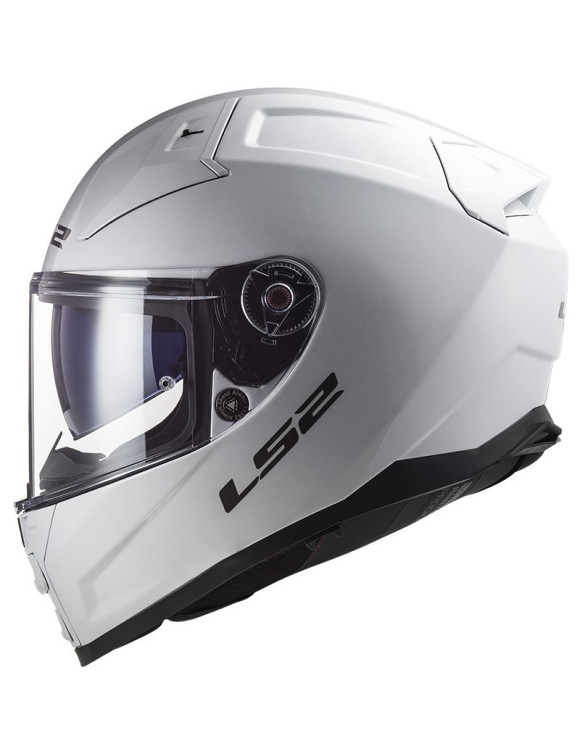 LS2 FF811 Vector II Full Face Motorcycle Helmet Glossy White - 2 LS2 FF811 Vector II Full Face Motorcycle Helmet Glossy White - 2