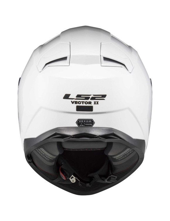 Casque de moto intégral LS2 FF811 Vector II Blanc brillant - 4 Casque de moto intégral LS2 FF811 Vector II Blanc brillant - 4
