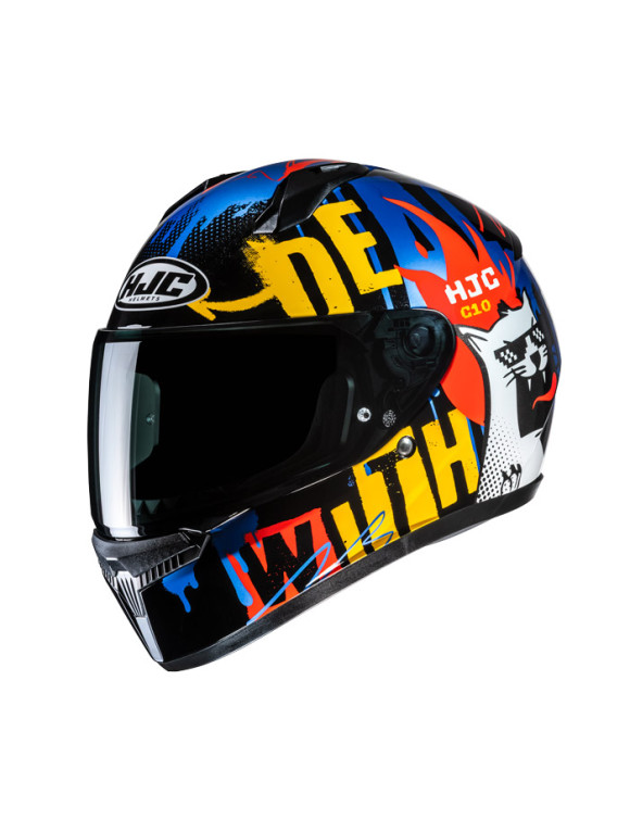 Casque Moto Intégral HJC C10 Fop MC23 Noir/Jaune - 1 Casque Moto Intégral HJC C10 Fop MC23 Noir/Jaune - 1