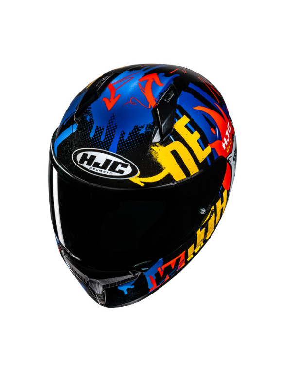 HJC C10 Fop MC23 Schwarz/Gelb Integral-Motorradhelm - 2 HJC C10 Fop MC23 Schwarz/Gelb Integral-Motorradhelm - 2