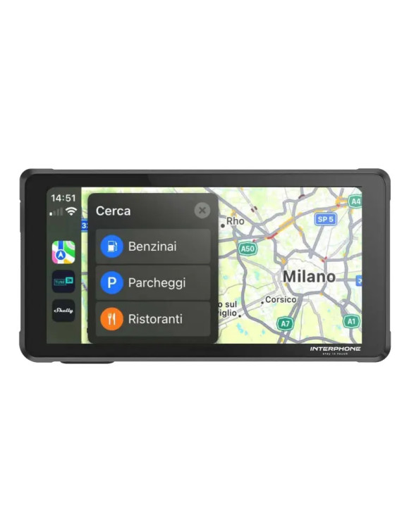 Interphone Ridesync: Car Play und Android Auto Gerät für Motorräder - 8018080478598 - 4