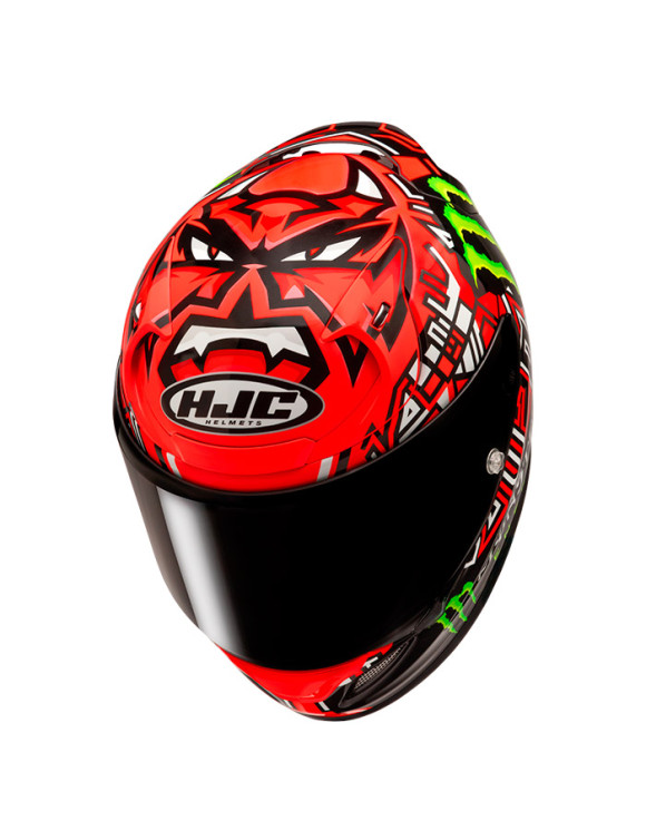 Casque Moto Intégral HJC RPHA12 Quartararo Replica II MC1 Noir/Rouge - 3
