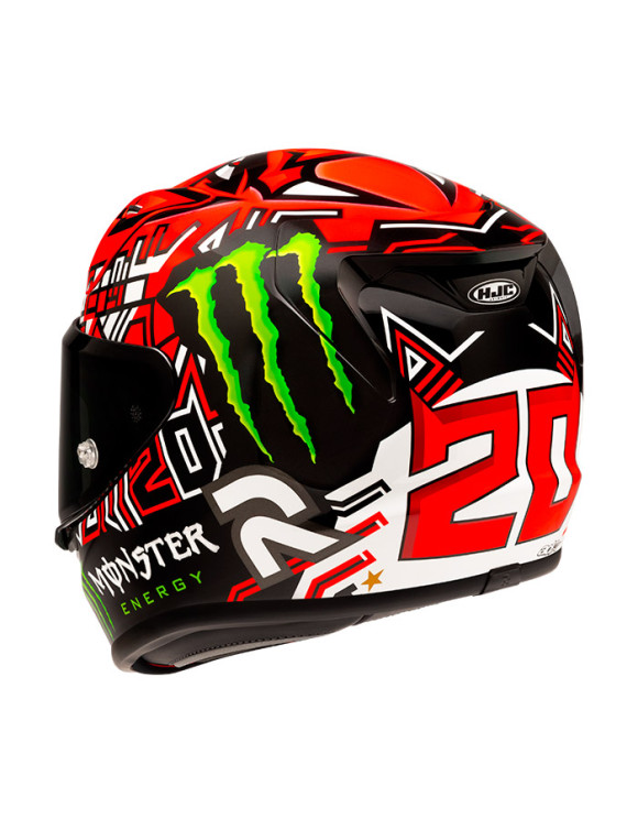 Casque Moto Intégral HJC RPHA12 Quartararo Replica II MC1 Noir/Rouge - 4