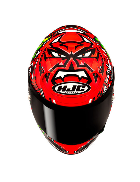 Casque Moto Intégral HJC RPHA12 Quartararo Replica II MC1 Noir/Rouge - 5