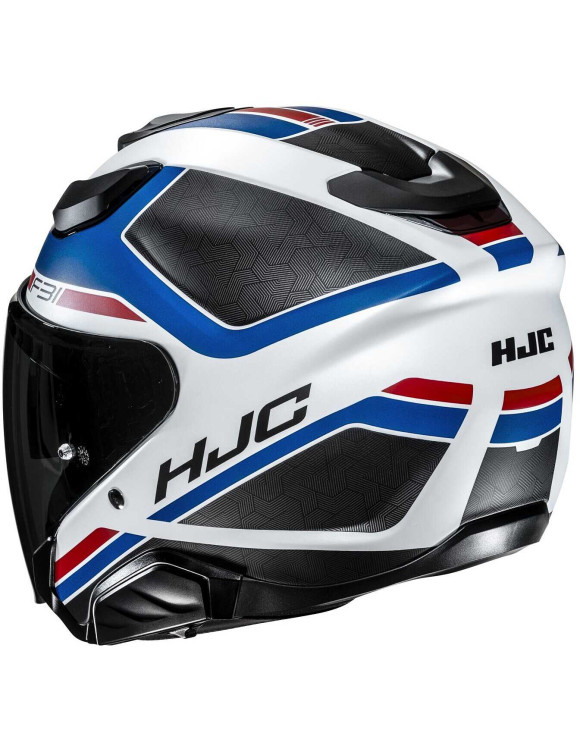 HJC F31 Ceron MC21SF Matt Black/White/Blue Jet Motorcycle Helmet - 4 HJC F31 Ceron MC21SF Matt Black/White/Blue Jet Motorcycle Helmet - 4
