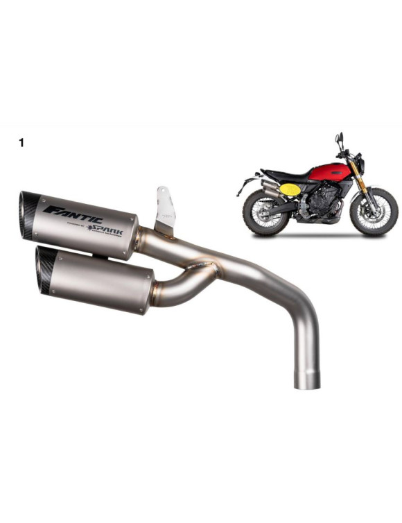 Zugelassene Titan-Schalldämpfer - Fantic by Spark V2358005 für Caballero 700 - 2 Zugelassene Titan-Schalldämpfer - Fantic by Spark V2358005 für Caballero 700 - 2