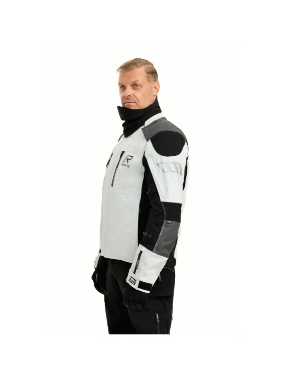Rukka Flexo-R Light Grey/Black Men's Touring Motorcycle Jacket - 6