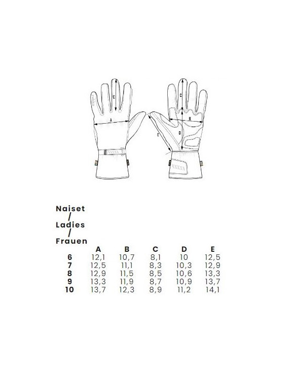 Guanti Moto da Donna Touring Rukka Tourerina Black - 4