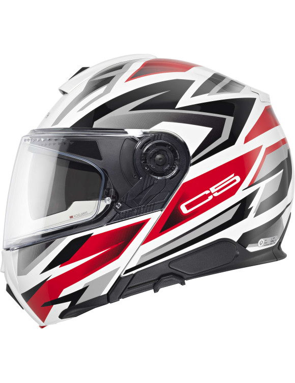 Casco Moto Modulare Schuberth C5 Zenith Red Lucido - 2 Casco Moto Modulare Schuberth C5 Zenith Red Lucido - 2