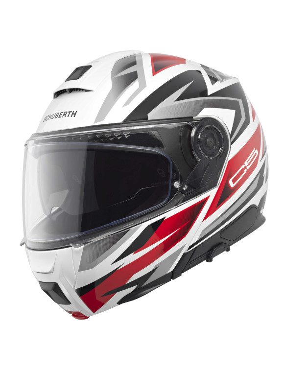 Casco Moto Modulare Schuberth C5 Zenith Red Lucido - 1 Casco Moto Modulare Schuberth C5 Zenith Red Lucido - 1